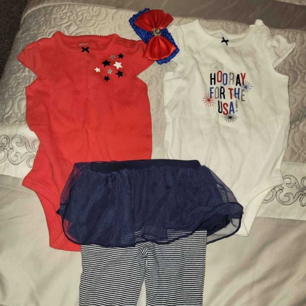 Carter's 4th of July Babygirl Set - 12 Months